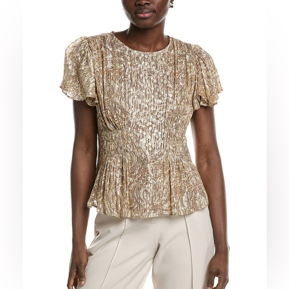 Parker womens The Rose Top, Metallic. - Picture 6 of 10